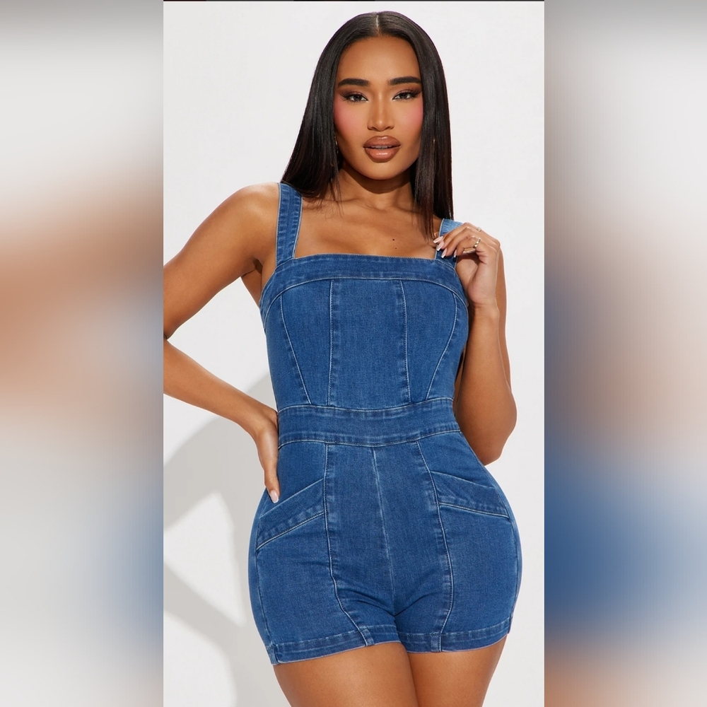NWT Denim Blue Women's Jumpsuit